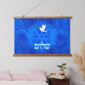 Dove - Shalom Wandteppich Mit Holzrahmen (Schlafzimmer)