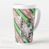 Dove Stripe Latte Tasse (Rechte Ecke)