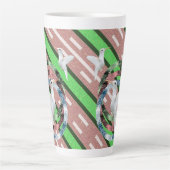 Dove Stripe Latte Tasse (Vorderseite)