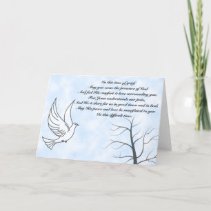 Dove Sympathy Card Dankeskarte