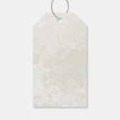 Dove und goldene Blätter Geschenkanhänger (Rückseite)