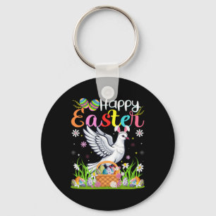Dove Vogel Frohe Ostern Eierjagd Hase Ohr Dove Ost Schlüsselanhänger
