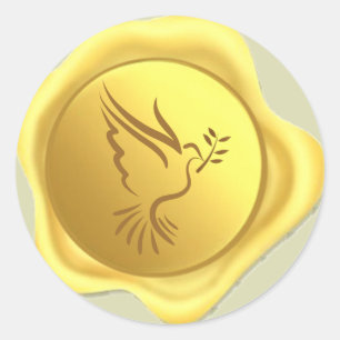 Dove Wax Siegel Sticker
