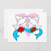 Dove Wedding Decoration Postkarte (Vorne/Hinten)