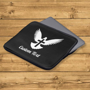 Dove with Cross Laptop Sleeve