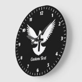 Dove with Cross Large Clock Große Wanduhr (Winkel)