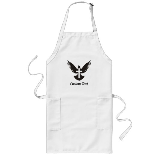 Dove with Cross Long Apron Lange Schürze (Vorne)