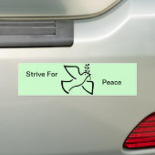 Dove World Peace Symbol Quote Bird Olive Branch Autoaufkleber (Auf Auto)