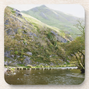 Dovedale Derbyshire, Höchstbezirksandenken-Foto Getränkeuntersetzer