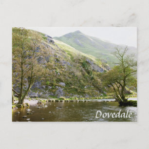 Dovedale Derbyshire, Peak District Souvenir Foto Postkarte