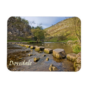 Dovedale, Derbyshirehöchstbezirks-Andenken-Foto Magnet