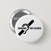 Doven, Schlafthorend, Doofheid, gebaren taal Button (Vorne & Hinten)