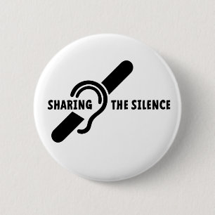 Doven, Schlafthorend, Doofheid, gebaren taal Button