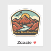 Dover Base Housing, Delaware Aufkleber (Blatt)