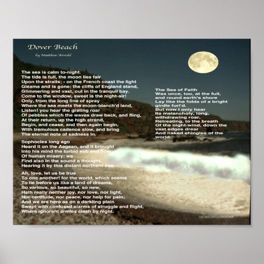 Dover Beach Poster (Vorne)