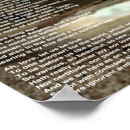 Dover Beach Poster (Ecke)