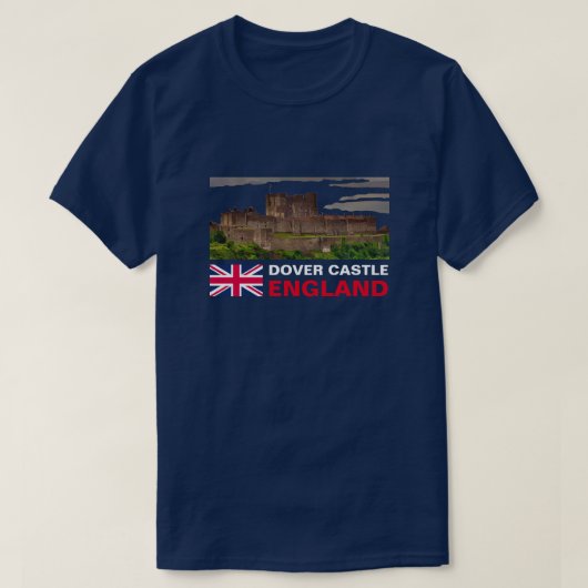 DOVER CASTLE, ENGLAND T-Shirt (Design vorne)
