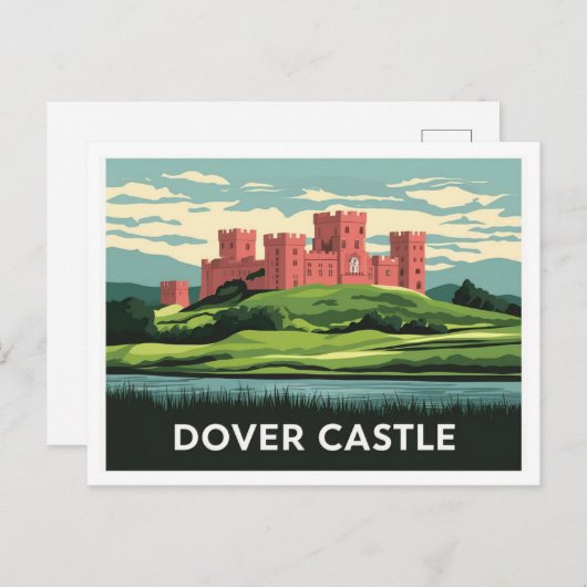 Dover Castle Postkarte (Vorne/Hinten)