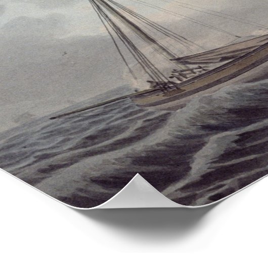 Dover Cliffs Poster (Ecke)