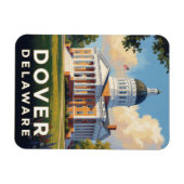 Dover Delaware First State Reise Magnet (Horizontal)