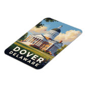 Dover Delaware First State Reise Magnet (Linke Seite)