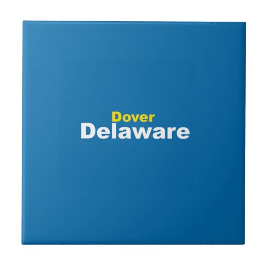 Dover, Delaware, Keramik Tile Fliese (Vorderseite)