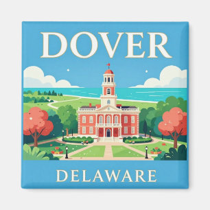 Dover Delaware Legislative Hall Wahrzeichen 🏛️ Magnet