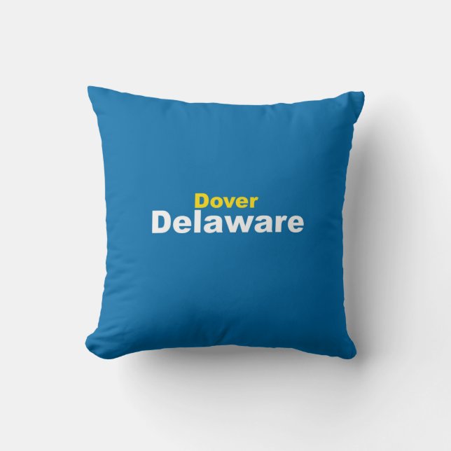 Dover, Delaware Pillow Kissen (Vorderseite)