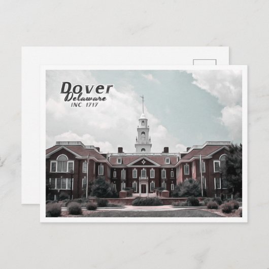 DOVER DELAWARE POSTKARTE (Vorne/Hinten)