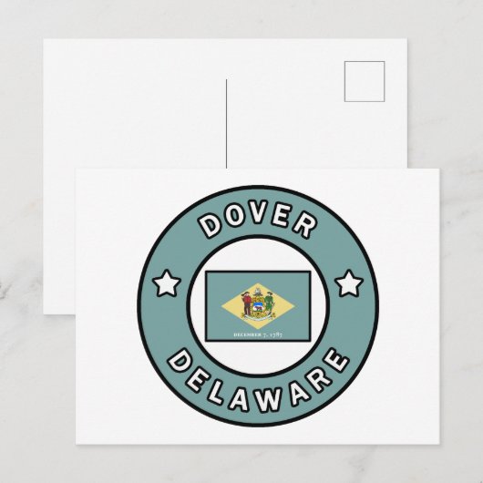 Dover Delaware Postkarte (Vorne/Hinten)
