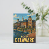 Dover Delaware Reise-Geschenk Postkarte (Stehend Vorderseite)
