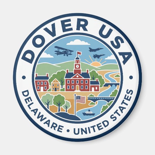 Dover, Delaware, USA Delaware Magnet (Vorne)