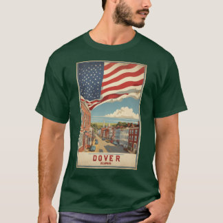 Dover Delaware USA Vintage Travel Tourismus Übergr T-Shirt