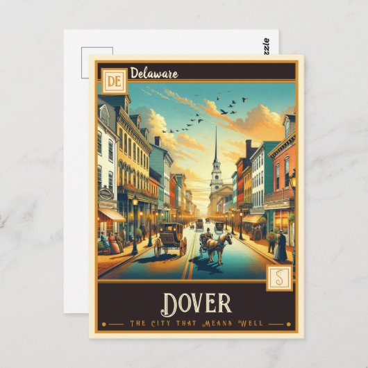 Dover, Delaware | VINTAG Postkarte (Vorne/Hinten)