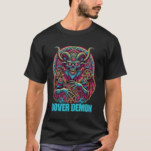 Dover Demon Cryptid Folklore Mythical Art T-Shirt (Vorderseite)