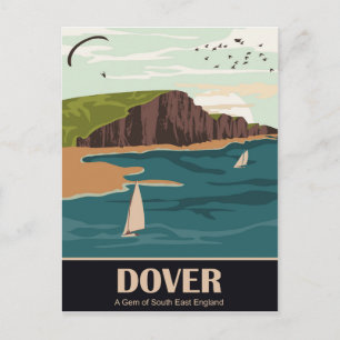 Dover, ein Gedicht von Südostengland Postkarte