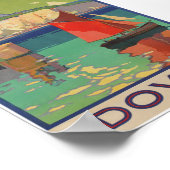 Dover England Vintage Travel Poster (Ecke)
