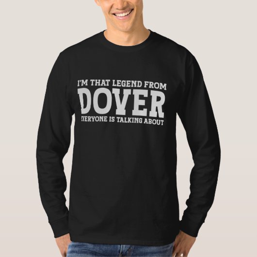 Dover Heimat OH Ohio Zuhause Roots Funny City Dove T-Shirt (Vorderseite)