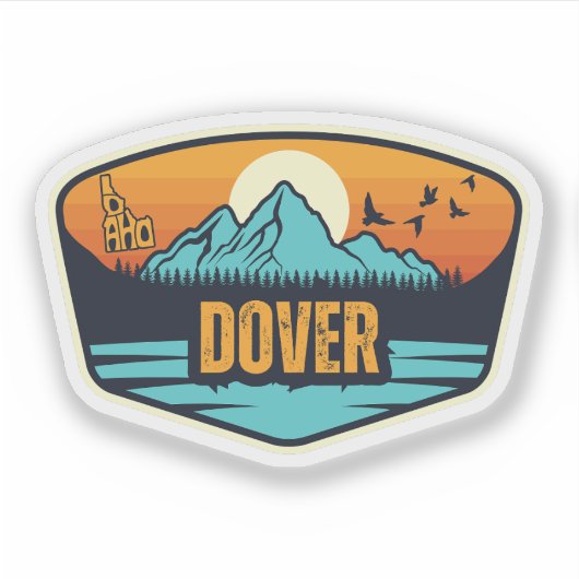 Dover Idaho Aufkleber (Vorderseite)