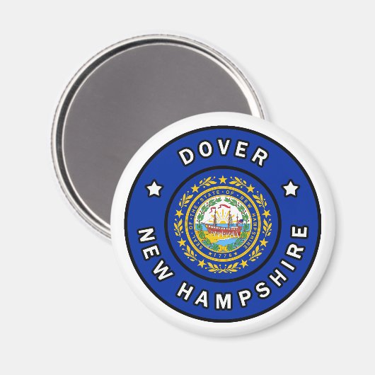 Dover New Hampshire Magnet (Vorderseite/Rückseite)