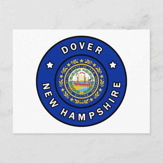 Dover New Hampshire Postkarte (Vorderseite)