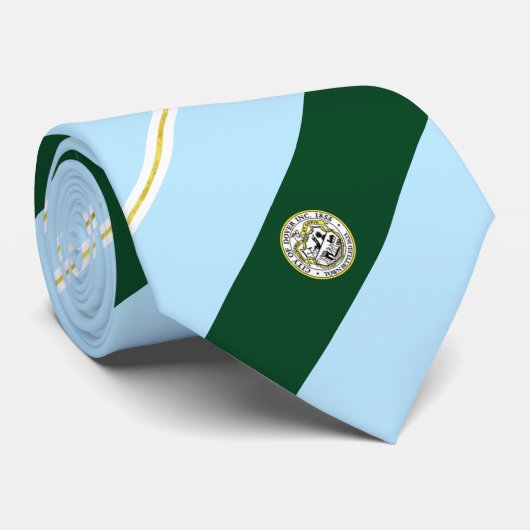 Dover (New Hampshire) Stadtflagge Neck Tie Krawatte (Gerollt)