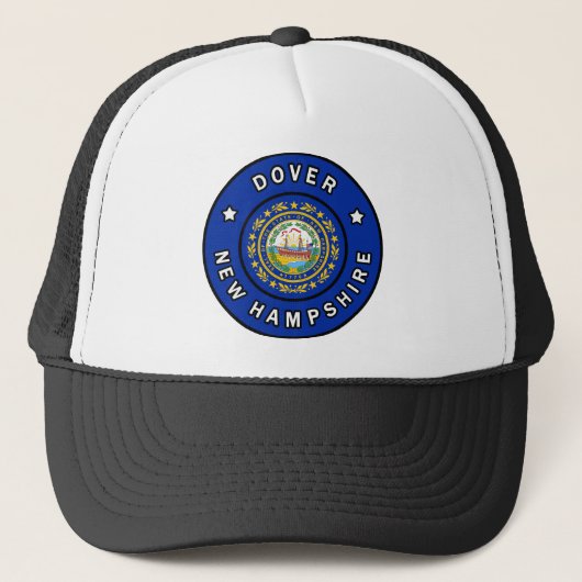 Dover New Hampshire Truckerkappe (Vorderseite)