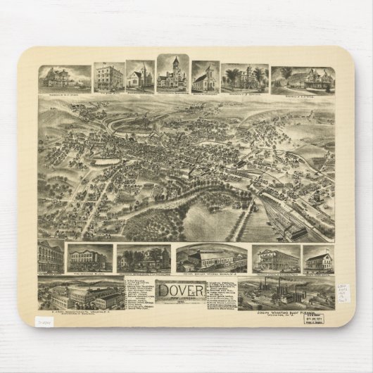 Dover New-Jersey (1903) Mousepad (Vorne)