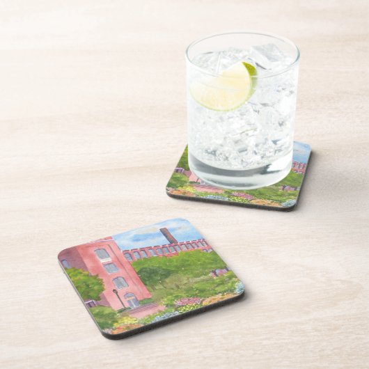 Dover NH Cocheco Mills Courtyard Cork Untersetzer (Rechte Seite)