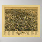 Dover, NH Panoramic Map - 1888 Poster (Vorne)