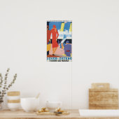 Dover Ostende, belgische Eisenbahn Poster (Küche)