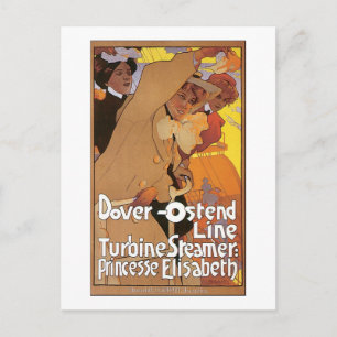Dover Ostende Line Princess Elizabeth Postkarte