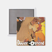 Dover-Ostende-Linie Magnet (Vorderseite/Rückseite)