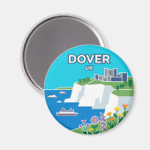 Dover UK Magnet (Vorderseite/Rückseite)